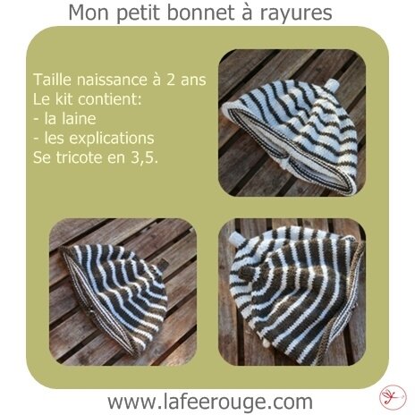 Mon bonnet à rayures