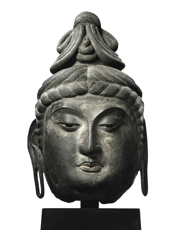 Sotheby's Spring 2017_4 Apr_Curiosity III_A Magnificent and Extremely Rare Dry-Lacquer Head of a Bodhisattva_Tang Dynasty