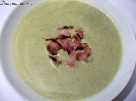 Velouté de mâche et bacon croustillant recettes Velouté de mâche et bacon croustillant