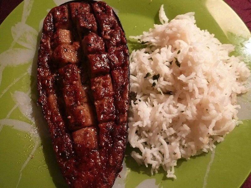 Aubergines au Bleu 1