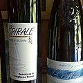 Domaine Stéphane, André et Mireille Tissot : Spirale 2011 et Richard Leroy : Noëls de Montbenault ( <b>liquoreux</b>) 2004