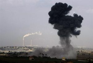 impact_bombe_sur_Gaza