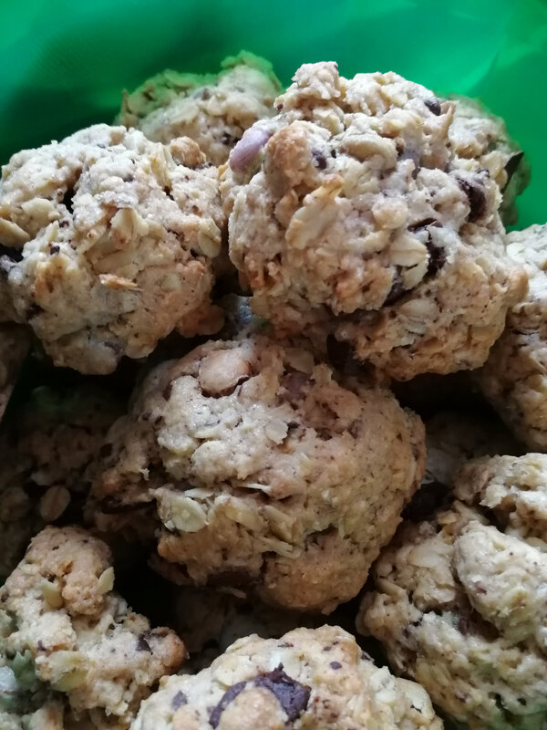 Cookies flocon d'avoines et smarties (1)