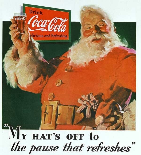 1931 coca cola C'est Saint Nicolas de Myre, qui a inspiré le Père Noël