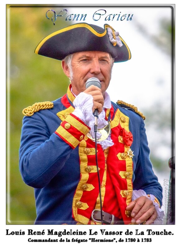 Yann Cariou Commandant la frégate l'Hermione Latouche-Tréville