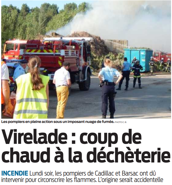 2020 07 29 SO Virelade coup de chaud à la déchèterie
