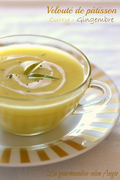 velouté patisson au gingembre et curry