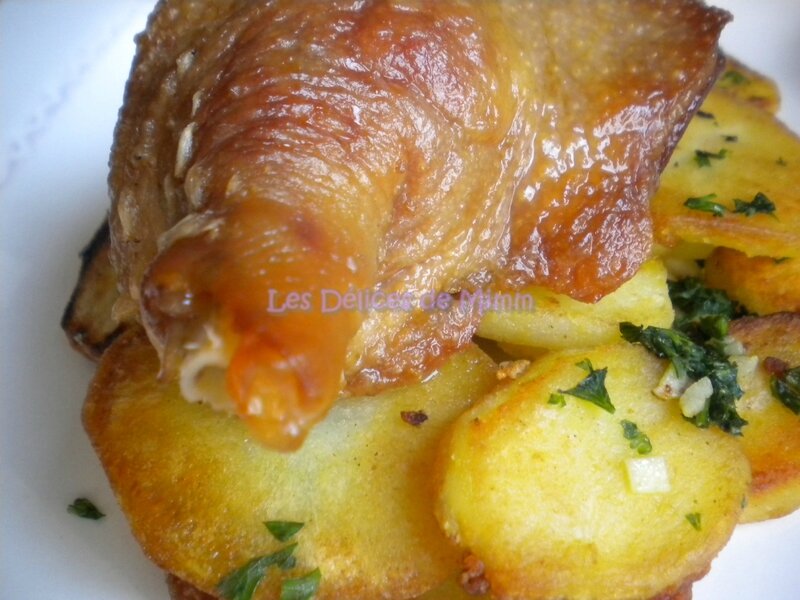 Confit de canard et pommes de terre sarladaises 3