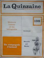 1974 La quinzaine litteraire