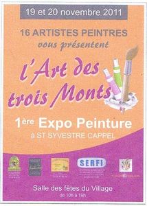 Affiche exposition peintures