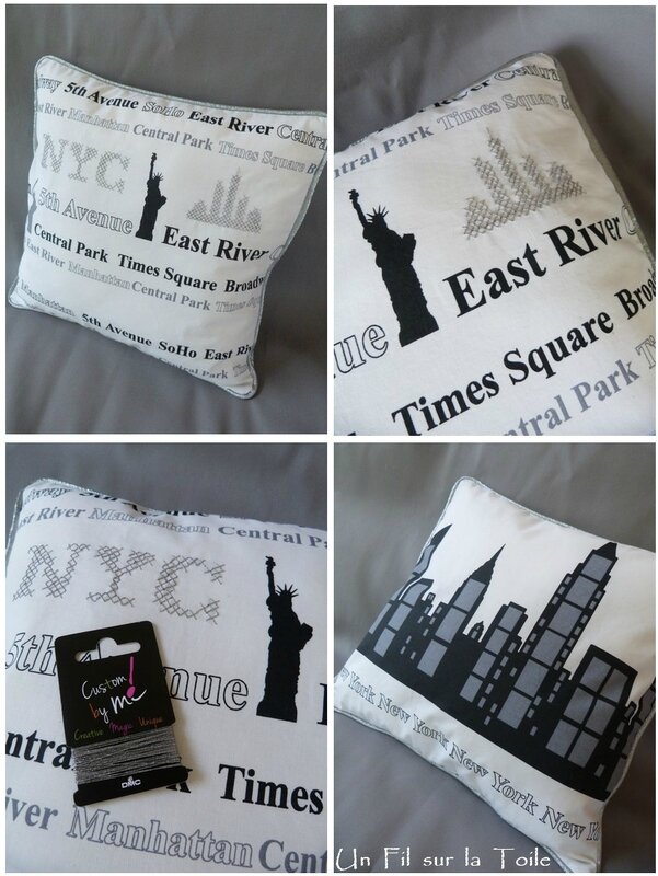 montage coussin NYC