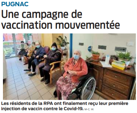 2021 03 12 SO Pugnac Une campagne de vaccination mouvementée