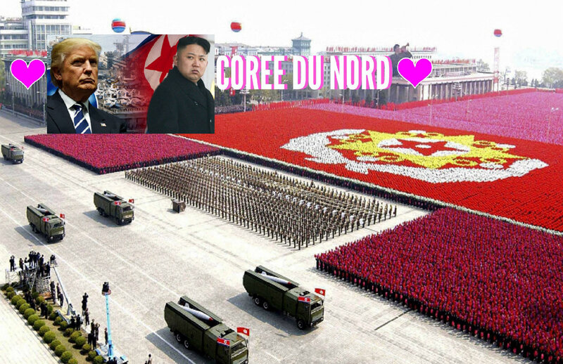 montage corée du nord trump