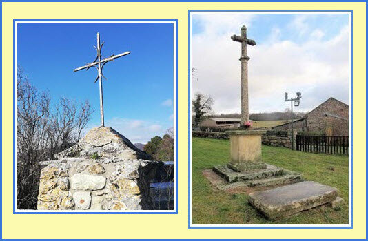 Croix Bord de route - Puy-Saint-Martin et Croix et pierres des Morts - Saint-Germain