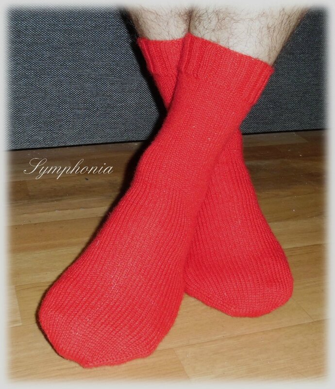 chaussettes rouges