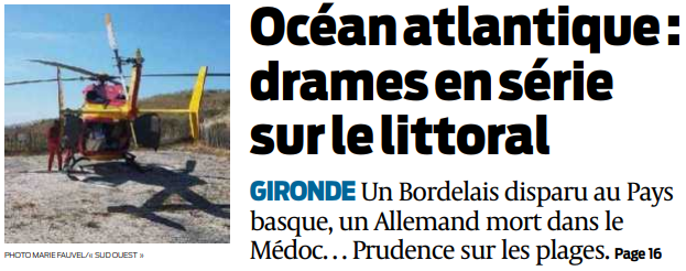 2018 07 31 SO Drame en série sur le littoral