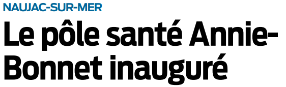 2020 02 12 SO Inauguration du pôle santé de naujac