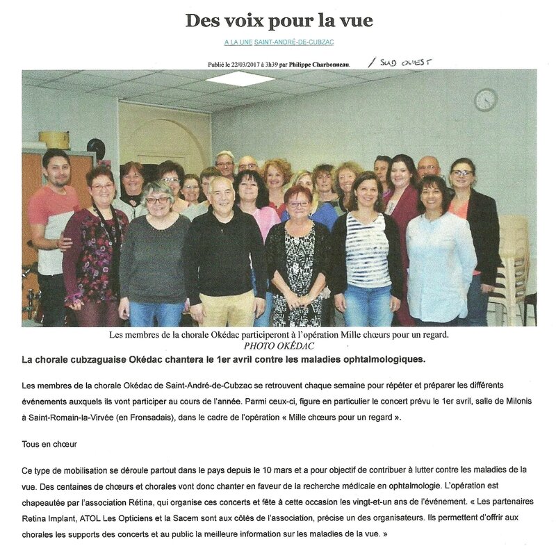 Okedac - article SUD-OUEST