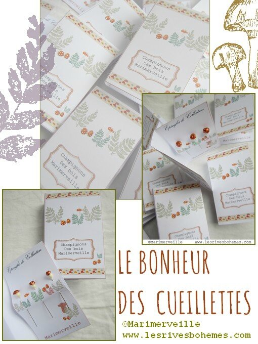 Marimerveille épingles champignons