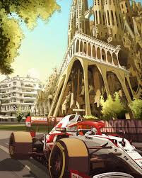 f1 spain poster