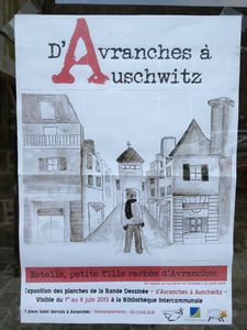 D'Avranche à Auschwitz, Estelle la petite fille cachée d'Avranches BS bande déssinée Avranches exposition