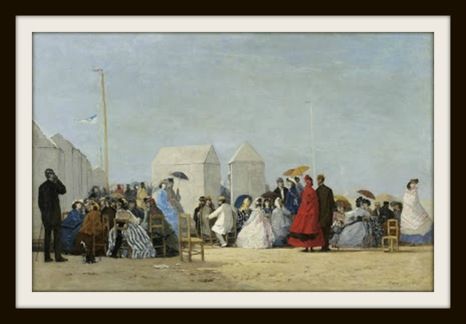 Eugene Boudin, Plage aux environs de Trouville