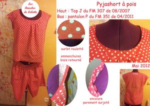 pyjashort à pois copie