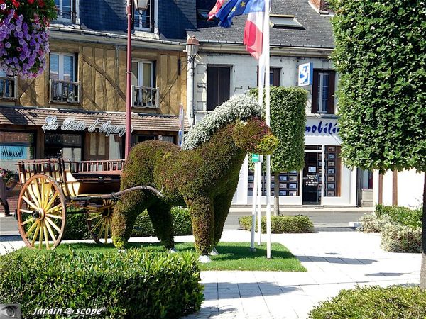 cheval en mosaïculture