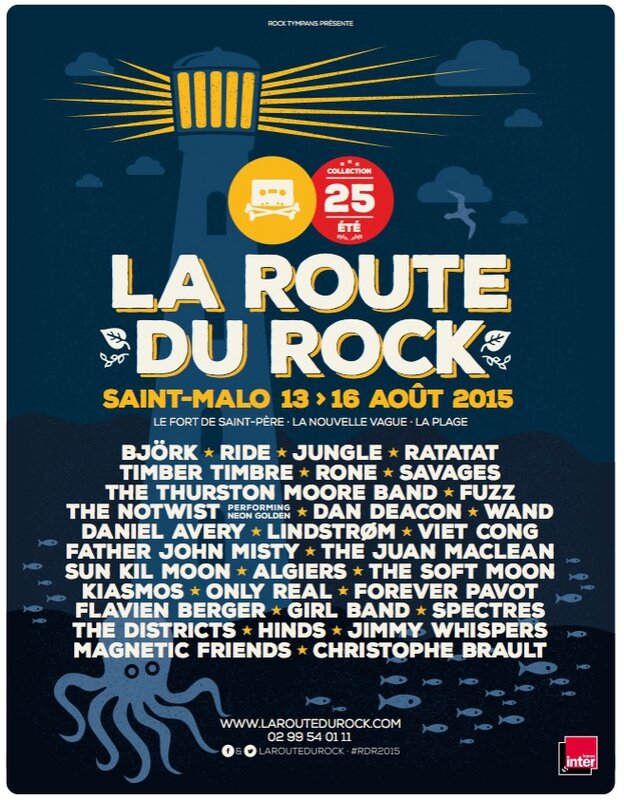 festival la Route du Rock 2015 Saint-Malo Bretagne affiche logo