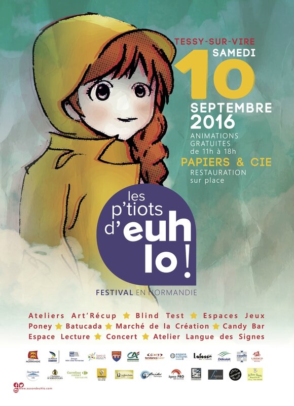 festival les P'tiots d'Euh Lo 2016 Tessy sur Vire flyer visuel affiche