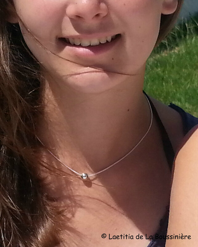 Collier Perle argent - 31 €