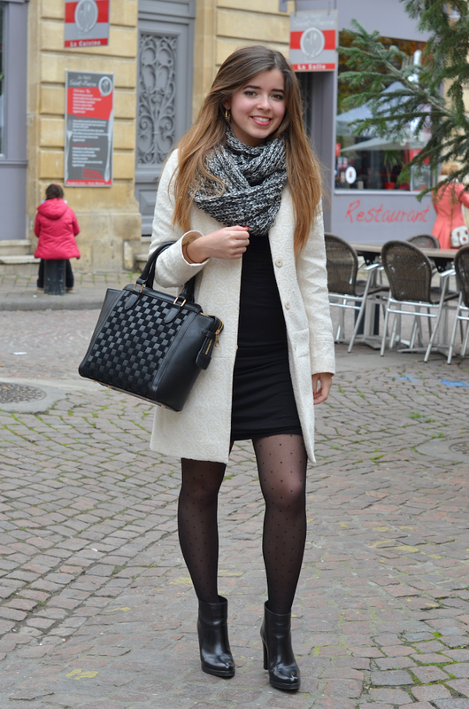 5 blog mode bordeaux lifestyle tenue hiver chic manteau brocard blanc long 1