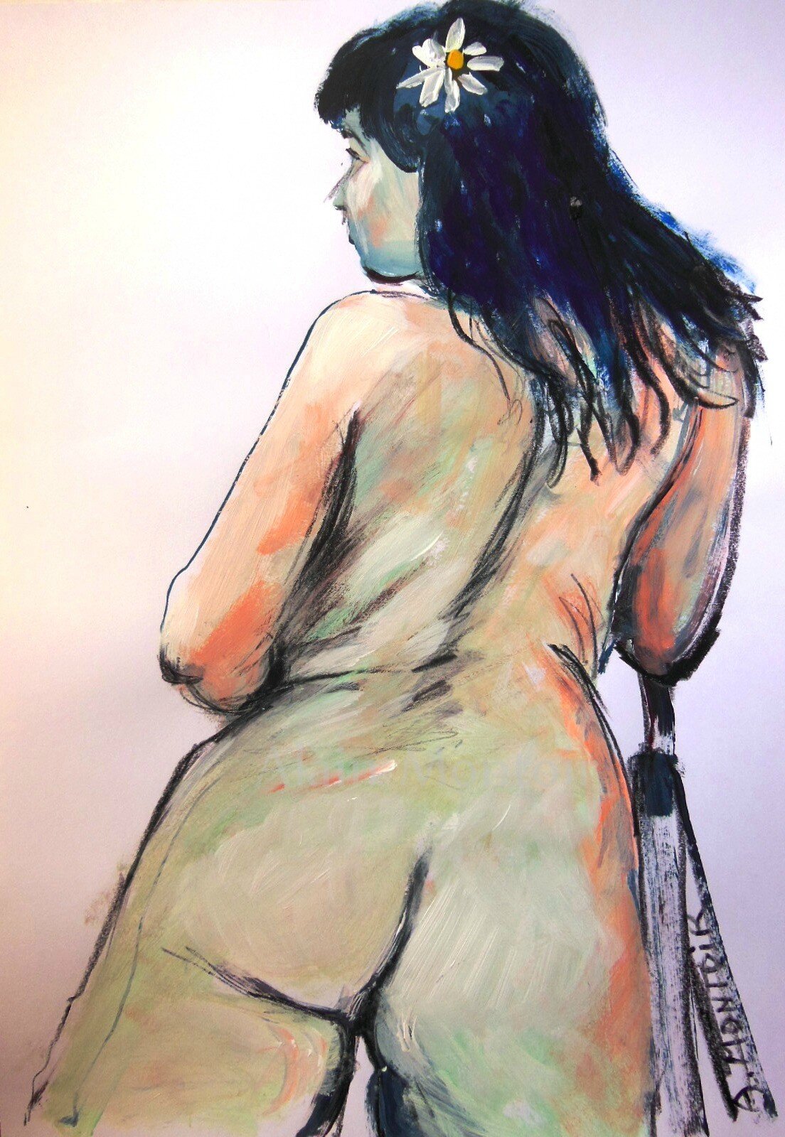 Alain Montoir Avignon galerie tableau dessin peinture de nu (18)