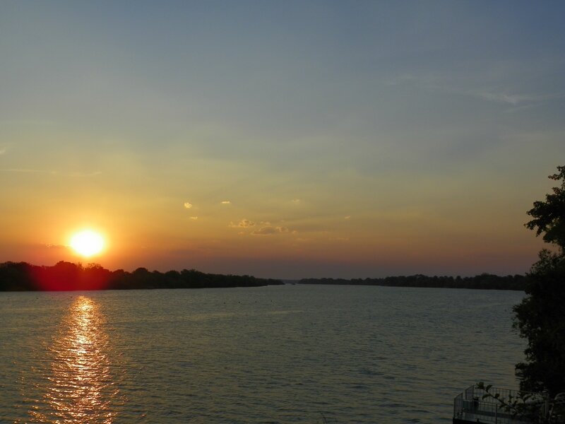 Coucher de soleil sur le Zambèze