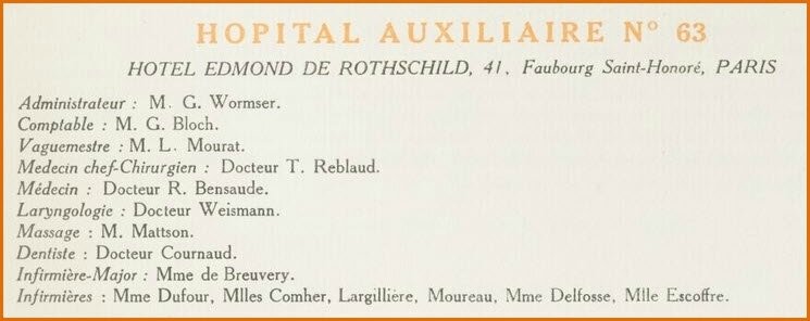 Hôpital auxiliaire 63