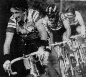 1992 Tour du Haut Var Première échappée avec Virvaleix qui amène Andy Bishop et Michel Vermote