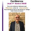 Conférence Gilles Uzzan 1/02/2018 La Conversion, <b>Mariage</b> <b>Mixte</b>,