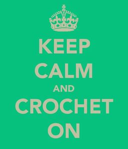 keep calm and crochet on