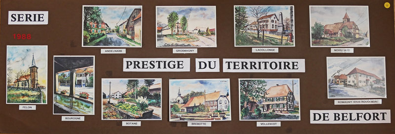 Panneau CCTB Cartes postales Série Prestige 1988R