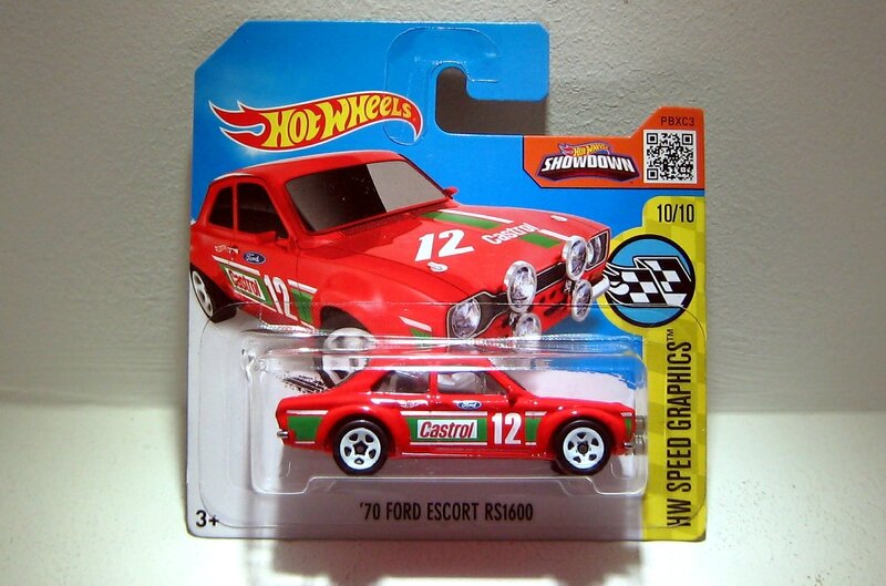 Ford escort RS 1600 de 1970 (Hotwheels 2016)