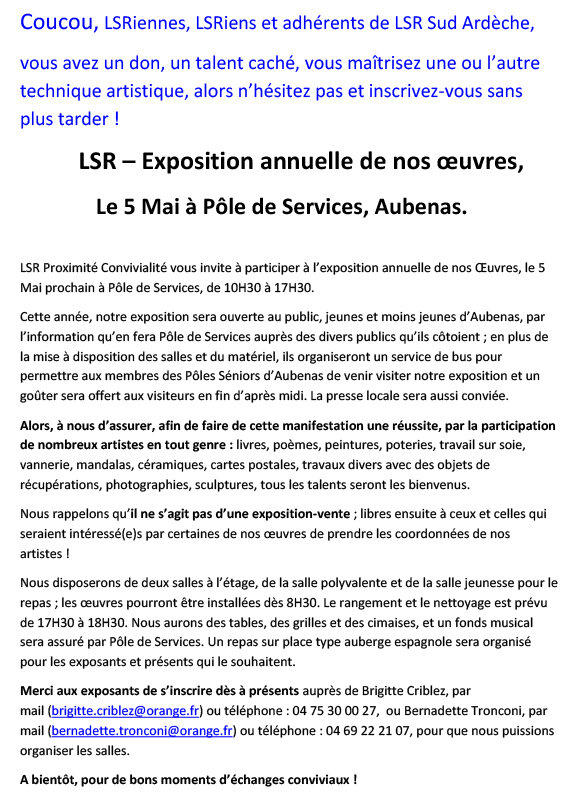 LSR Expo 5 Mai 2020blog