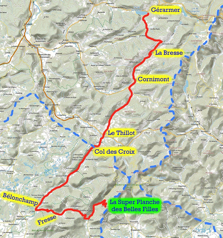 Carte 7e étape Tour de France 2022 BF R