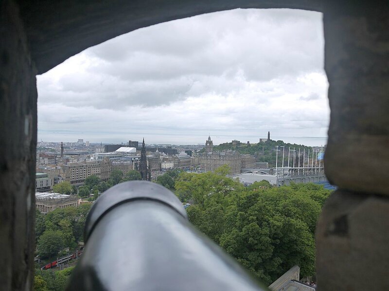 Edinburgh: la ville depuis le château