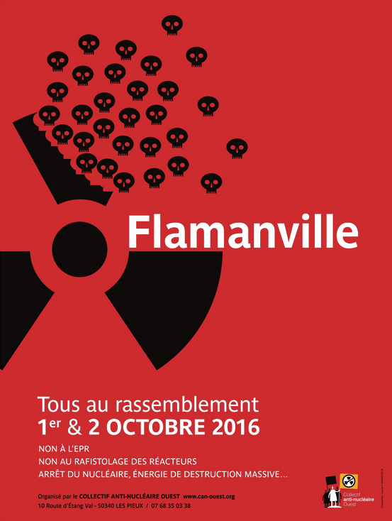 grand rassemblement anti-nucléaire Siouville Flamanville 1er et 2 octobre 2016