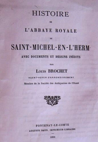 Brochet histoire abbaye st MICHEL HERM 1891