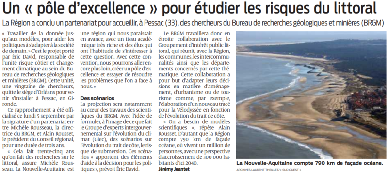 2022 09 06 SO Risque côtier et réchauffement climatique