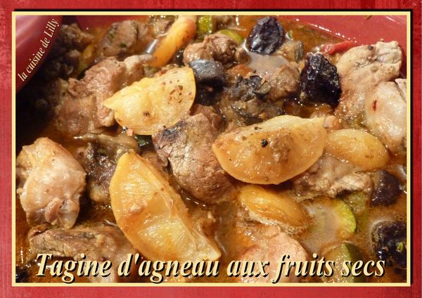 tagine d'agneau aux fruits secs