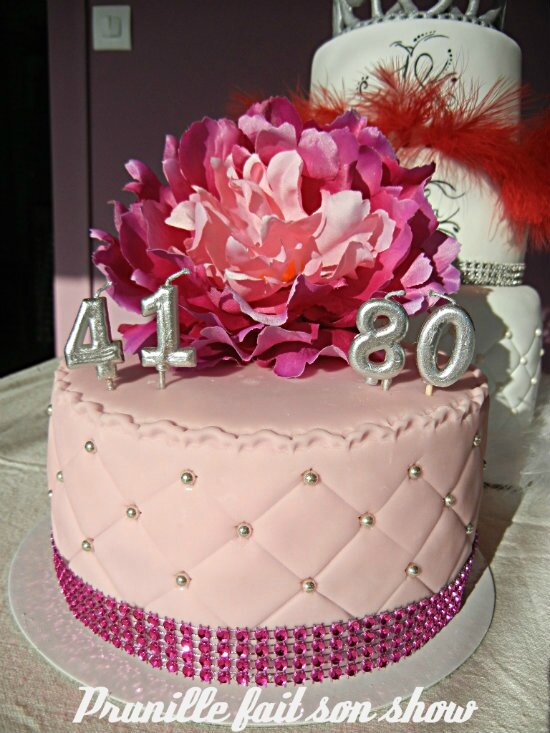 gateau cake design 80 ans prunillefee