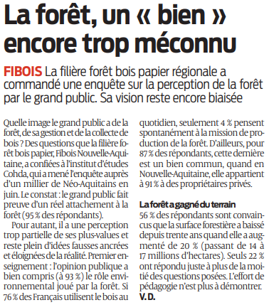 2020 10 29 SO La forêt un bien encore trop méconnu