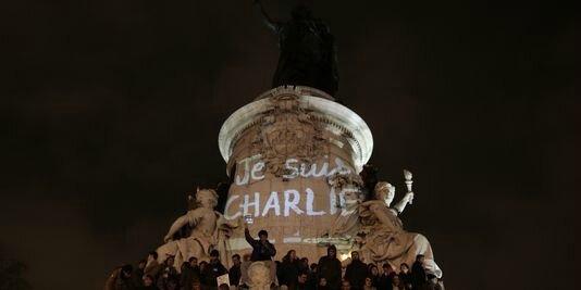 Place de la République, Paris, 7 hanvier (Photo AFP)